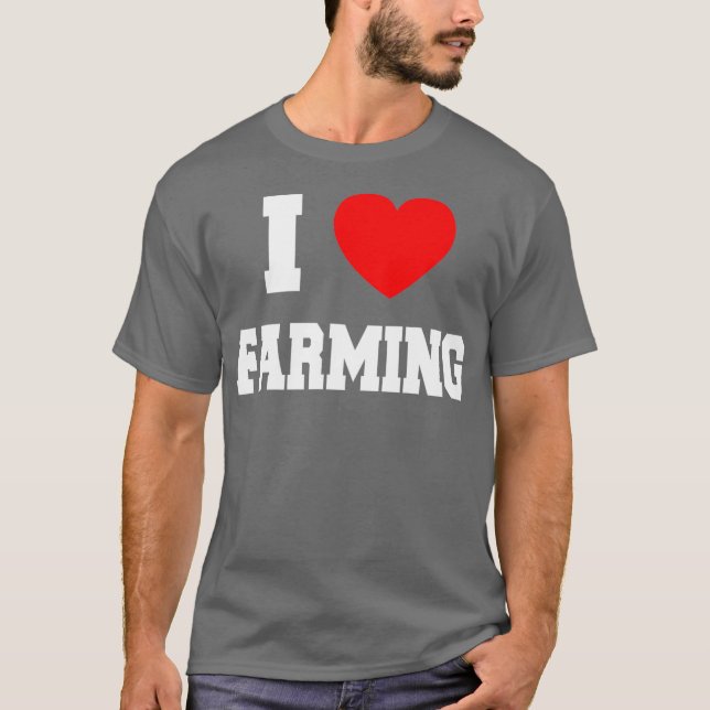 Camiseta Eu adoro agricultura (Frente)