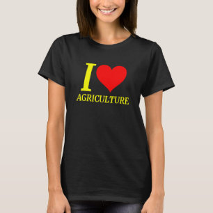 Camiseta Eu adoro agricultura Roupa Fazenda