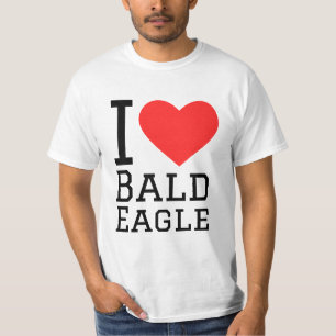 Camiseta Eu adoro águia careca