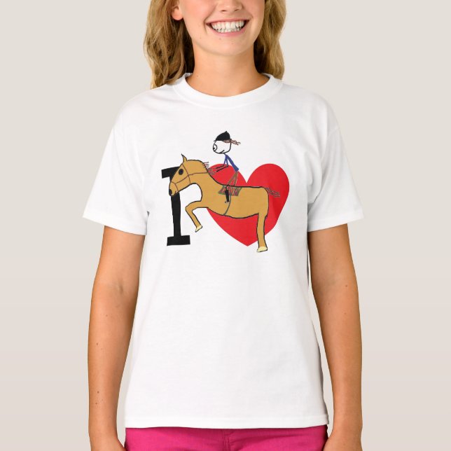 Camiseta Eu Adoro Andar De Cavalo (Frente)