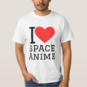 Camiseta Eu adoro animação espacial