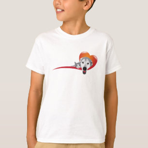 Camiseta Eu adoro animais de estimação