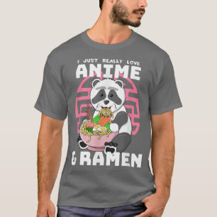 Camiseta Eu adoro anime Ramen Panda 