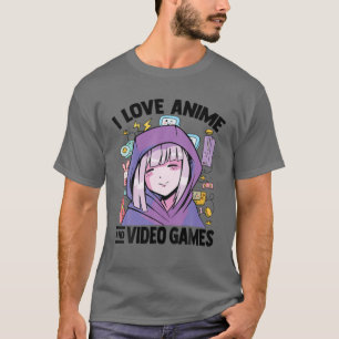 Camiseta Eu Adoro Animes E Videos games - Kawaii Blushing O