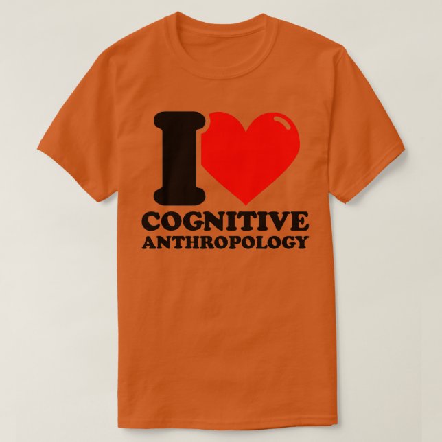 Camiseta Eu adoro antropologia cognitiva (Frente do Design)