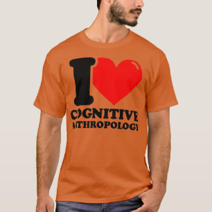 Camiseta Eu adoro antropologia cognitiva