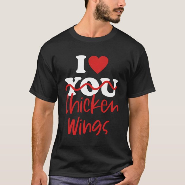 Camiseta Eu Adoro Asas De Frango (Frente)