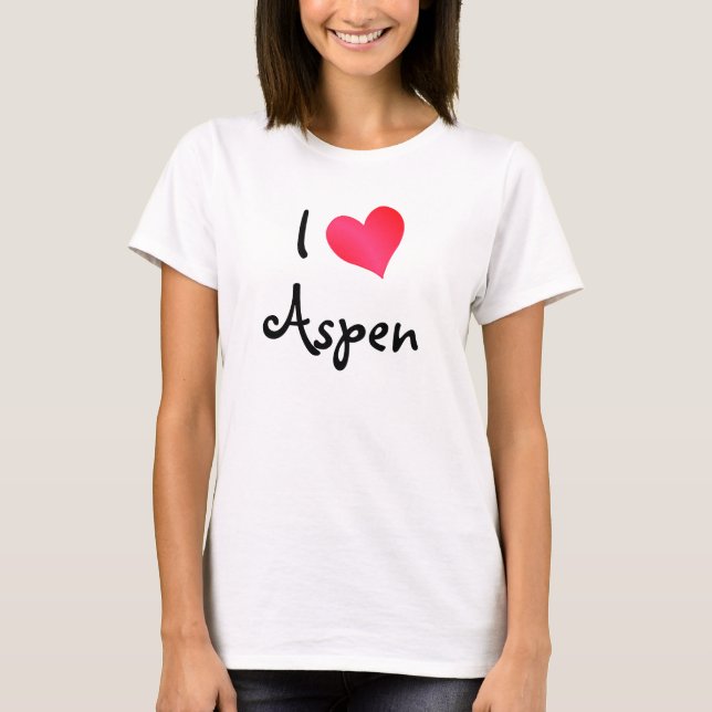 Camiseta Eu Adoro Aspen (Frente)