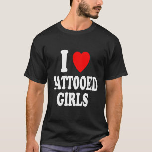 Camiseta Eu Adoro Atração Tatuada Quente