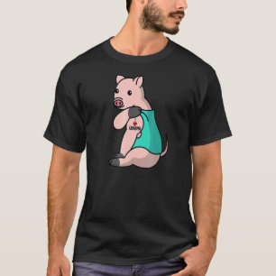 Camiseta Eu Adoro Avó Tatto Mini Porco Avó Pet