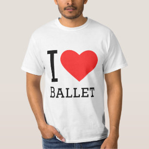 Camiseta Eu adoro balé