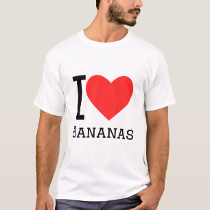Camiseta Eu adoro bananas