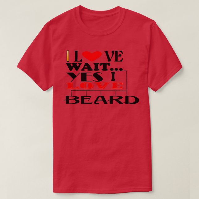 Camiseta Eu Adoro Barba (Frente do Design)
