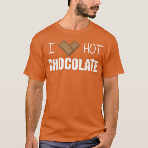 Camiseta Eu adoro Bares de chocolate quente Bar cacau Banho