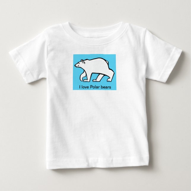 Camiseta Eu adoro BARRAS POLAR - Gráfico animal - Ártico (Frente)