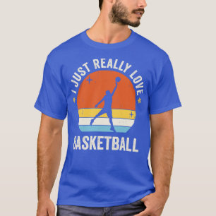 Camiseta Eu adoro basquete 0s Retro Vint