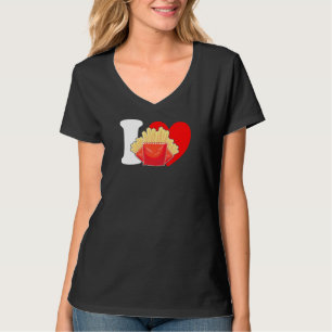Camiseta Eu Adoro Batatas Eu Amo Batatas Batatas Fritas Fri