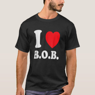 Camiseta Eu adoro bateria BOB operada com Namorado T