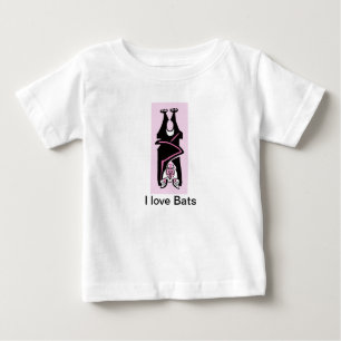 Camiseta Eu adoro Bats- Halloween- Imagem animal-