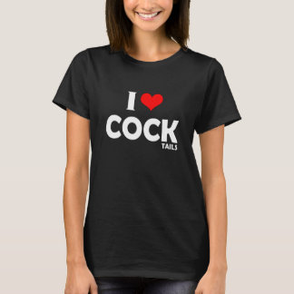 Camiseta Eu adoro Bebendo de coquetéis...
