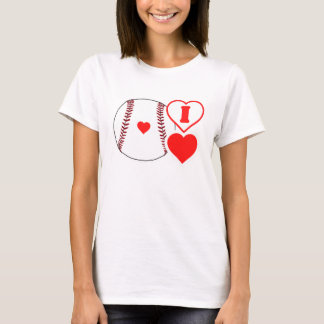 Camiseta Eu adoro beisebol!