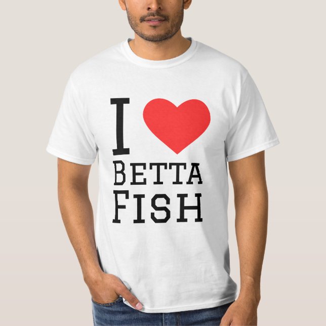 Camiseta Eu adoro betta (Frente)