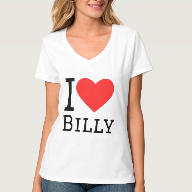 Camiseta Eu adoro billy (Frente)