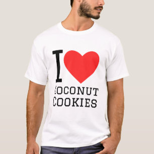 Camiseta Eu adoro biscoitos de coco