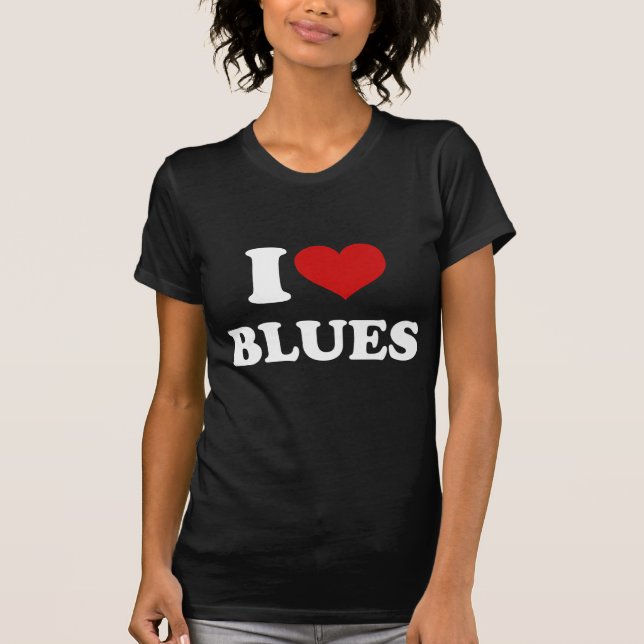 Camiseta Eu adoro Blues (Frente)