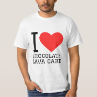Eu adoro bolo de lava de chocolate