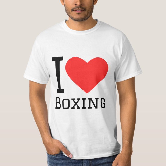 Camiseta Eu adoro boxe (Frente)