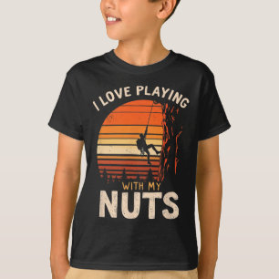 Camiseta Eu Adoro Brincar Com Minha Diversão De Escalada De