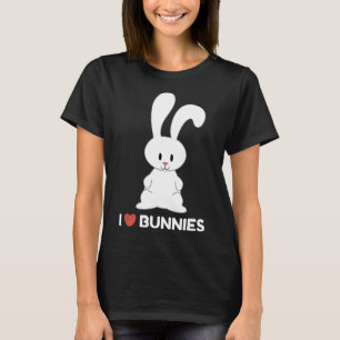 Camiseta Eu Adoro Bunnies Legal Coelhinho Coelho Amantes Pr
