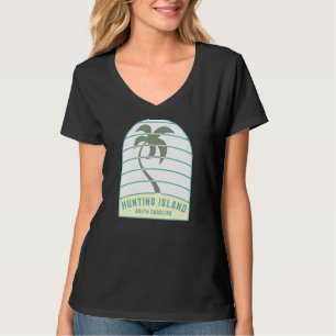 Camiseta Eu Adoro Caçar Ilha South Carolina Palm Tree Sc