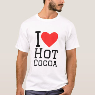 Camiseta Eu adoro cacau quente
