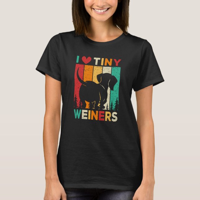 Camiseta Eu Adoro Cachorro De Saquinhos Pequenos (Frente)