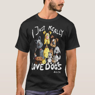 Camiseta Eu Adoro Cachorros Para Cachorro 1