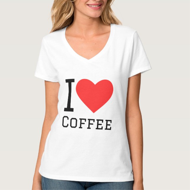 Camiseta Eu adoro café (Frente)