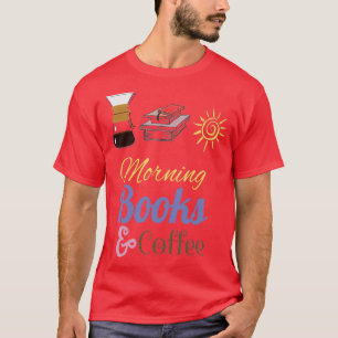 Camiseta Eu adoro café da manhã e livros