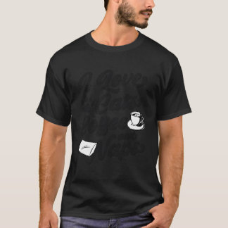 Camiseta Eu Adoro Café De Gatos E Soneca Engraçada Trendênc