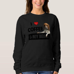 Camiseta Eu Adoro Café E Meu Cachorro-Beagle Mãe Pai Pet Pa