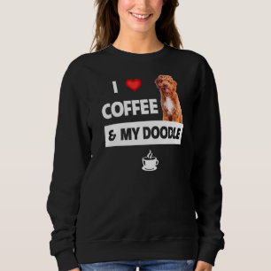 Camiseta Eu Adoro Café E Meu Cachorro Ouro Cachorro Mãe Pai
