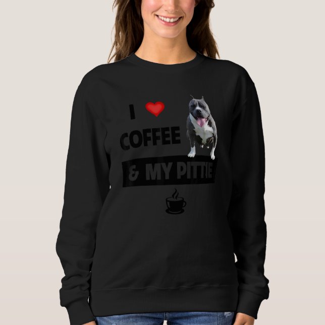Camiseta Eu Adoro Café E Minha Mãe Pai Pitbull Animal (Frente)