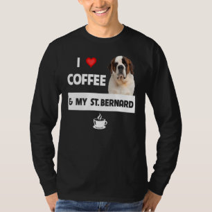 Camiseta Eu Adoro Café E Minha Rua Bernard Mãe Pai Animal