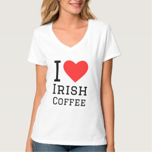 Camiseta Eu adoro café irlandês