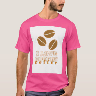 Camiseta Eu adoro café para 2
