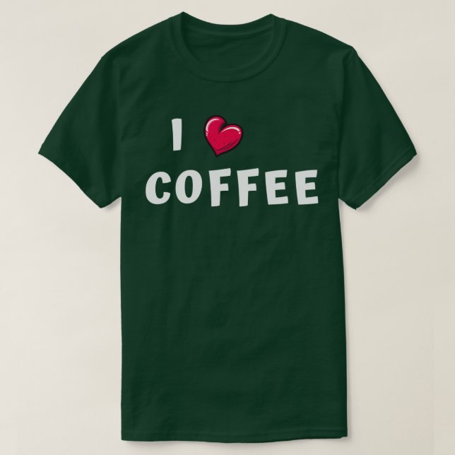 Camiseta Eu adoro café Tshirt Classic TShirt (Frente do Design)