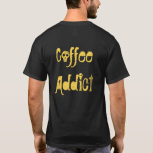 Camiseta Eu adoro café XOXO texto de viciado em café incrív
