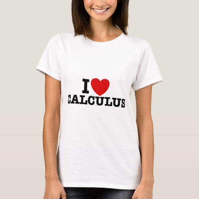 Camiseta Eu Adoro Cálculo (Frente)