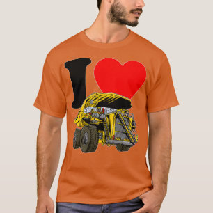 Camiseta eu adoro caminhão de lixo